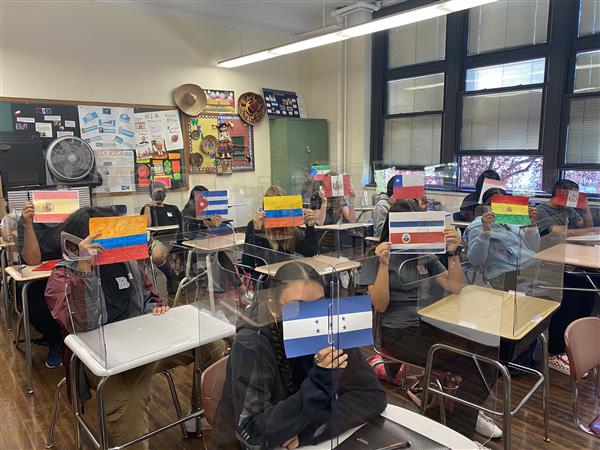 Flags for Spanish Heritage Month